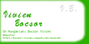 vivien bocsor business card